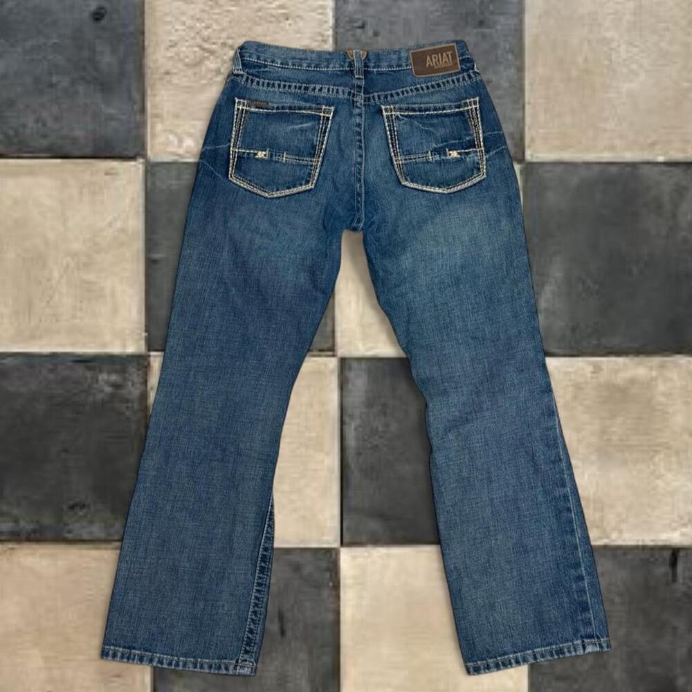 Ariat M4 Low Rise Boot Jeans Mens 32x30 Blue Medium Wash Relaxed Bootcut Denim